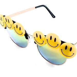 GASOLINE GLAMOUR HAPPY YELLOW ACID COCO GLASSES😄😄😄